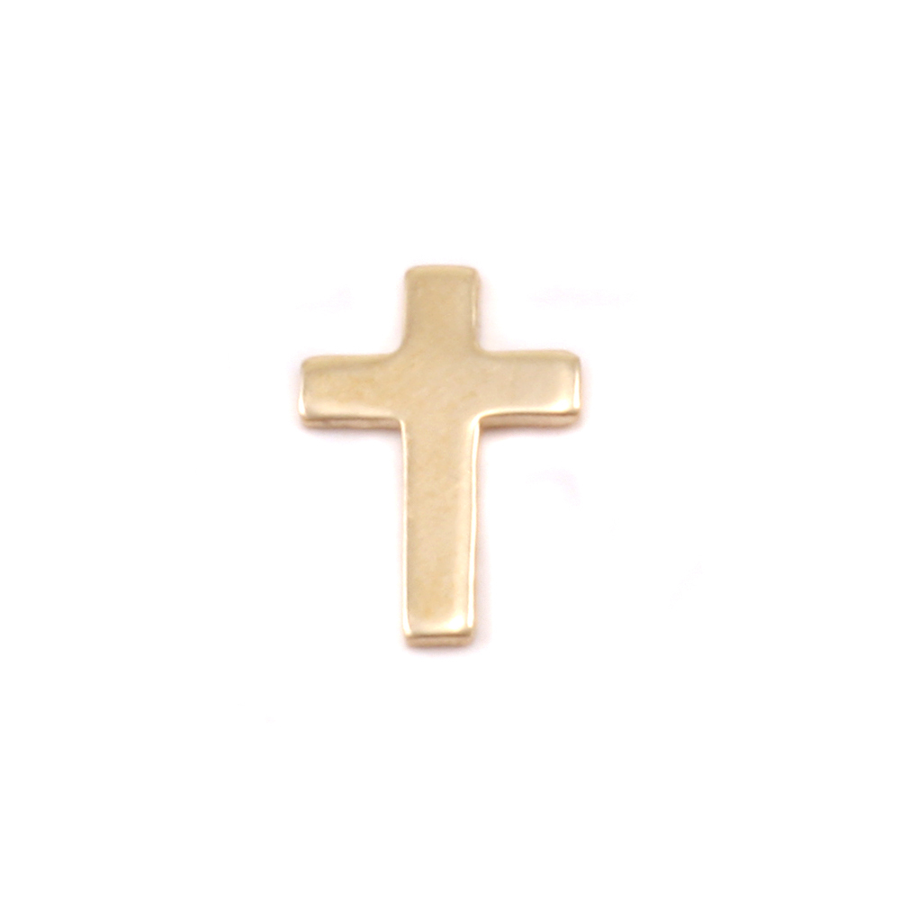 Charms & Solderable Accents Gold Filled Mini Cross Solderable Accent, 24g - Pack of 5